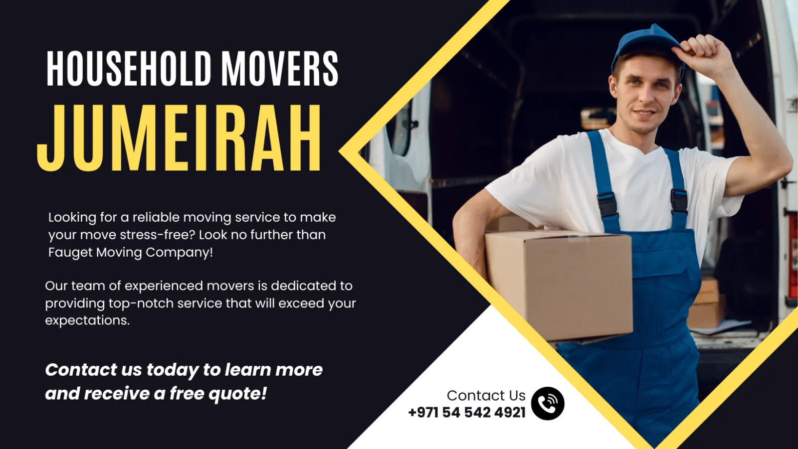 Household Movers in Jumeirah Dubai
